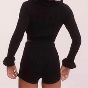 For Love & Lemons- Camille Black shorts XS